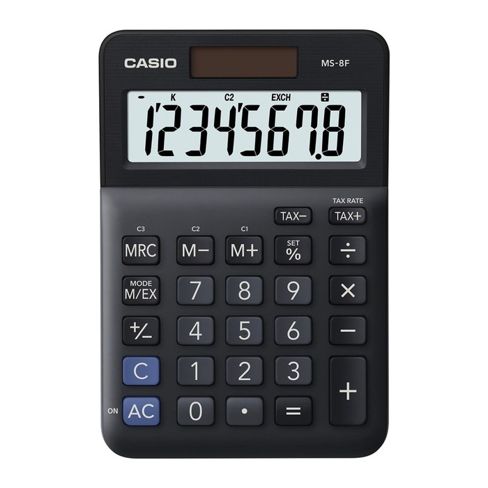 CASIO MS-8F Tischrechner schwarz