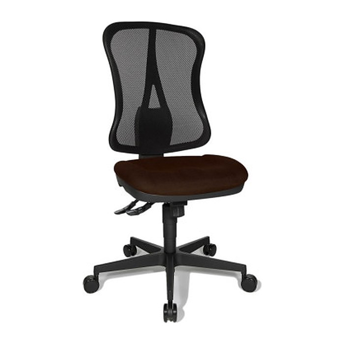 Topstar Bürostuhl Head Point SY, HE200 G08/B90 Stoff braun, Gestell schwarz