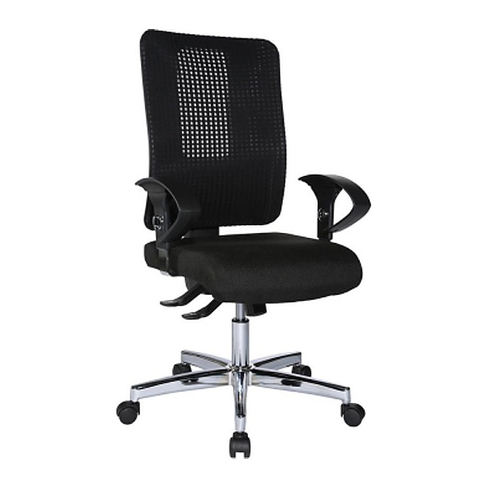 Topstar Bürostuhl Open XT (N), OX790U G200 Stoff schwarz, Gestell chrom