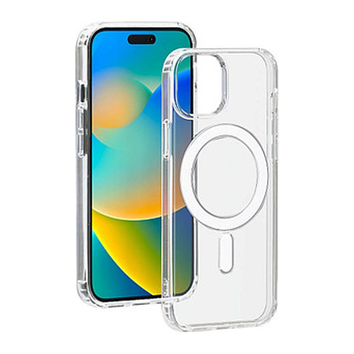 bigben Hybrid Case mit MagSafe Handy-Cover für Apple iPhone 15 transparent
