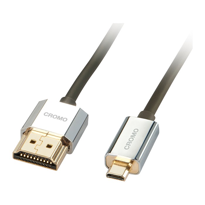 LINDY HDMI High Speed Kabel an Micro HDMI CROMO Slim 2m