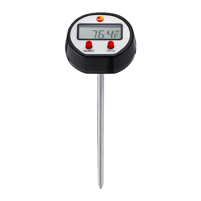 testo Mini Kerntemperatur-Lebensmittelthermometer schwarz, 1 St.