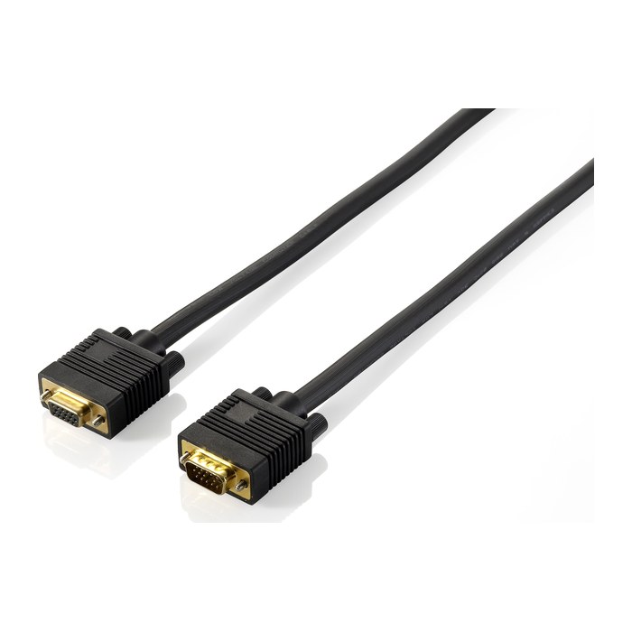 Equip VGA Kabel 1024x 768/60Hz St/Bu 1.80m schwarz Blister