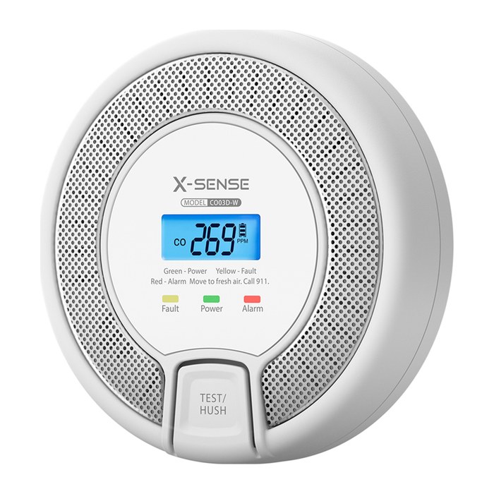X-Sense Melder CO03D-W RF-Vernetzter Kohlenmonoxid