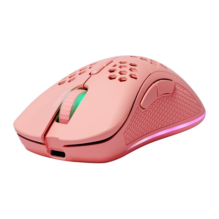Deltaco Gaming Maus wireless, RGB, pink