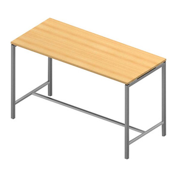 Quadrifoglio Stehtisch Creo buche rechteckig, 4-Fuß-Gestell alu, 180,0 x 80,0 x 107,0 cm