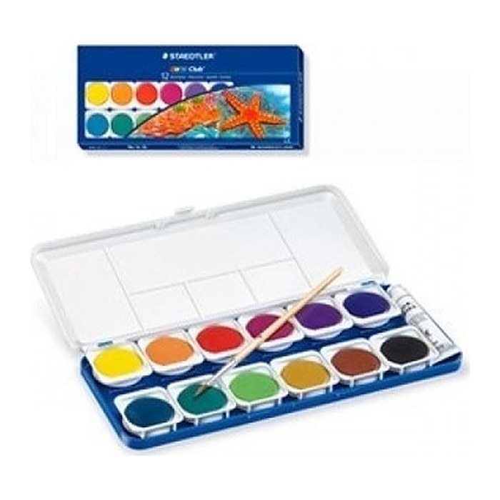 STAEDTLER Wasserfarbkasten 12 Farben