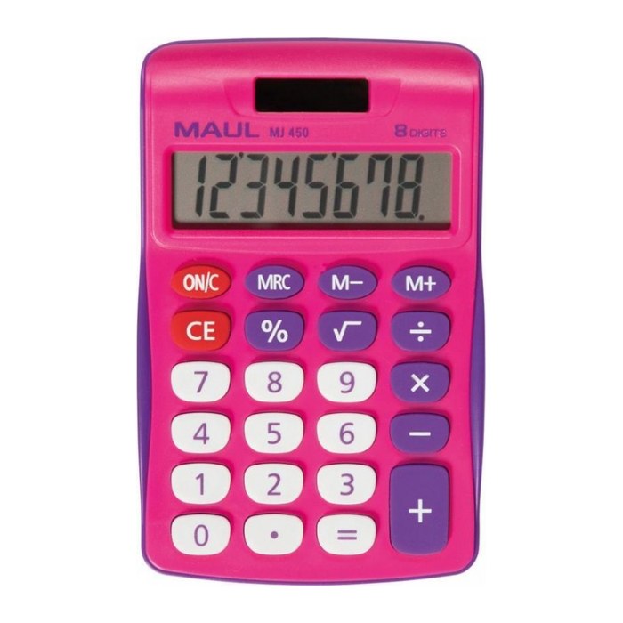 MAUL MJ 450 Tischrechner pink