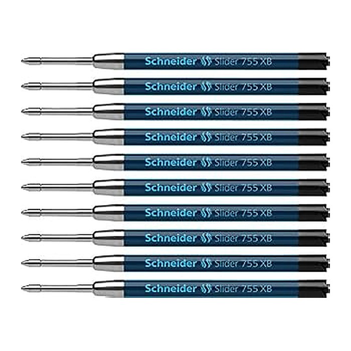 Schneider Slider 755 Kugelschreiberminen XB schwarz, 10 St.
