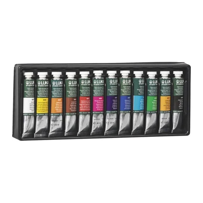 LUKAS LUKAS Temperafarben farbsortiert 12x 19,0 ml