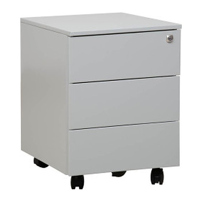 Gürkan Rollcontainer lichtgrau 3 Auszüge 39,0 x 59,0 x 55,0 cm