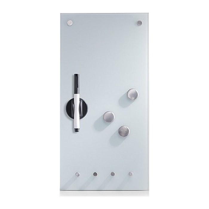 Zeller Glas-Magnettafel 20,0 x 40,0 cm weiß