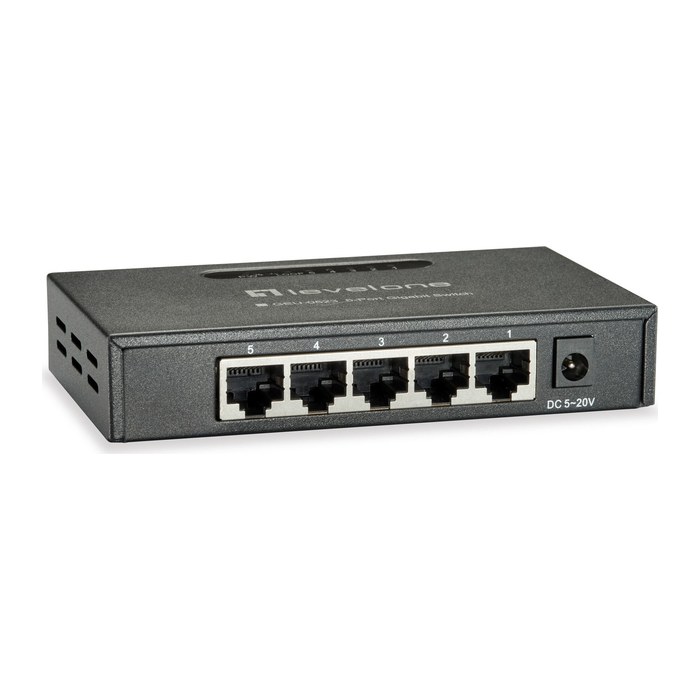 LevelOne Switch 5xGE unmanaged Metall