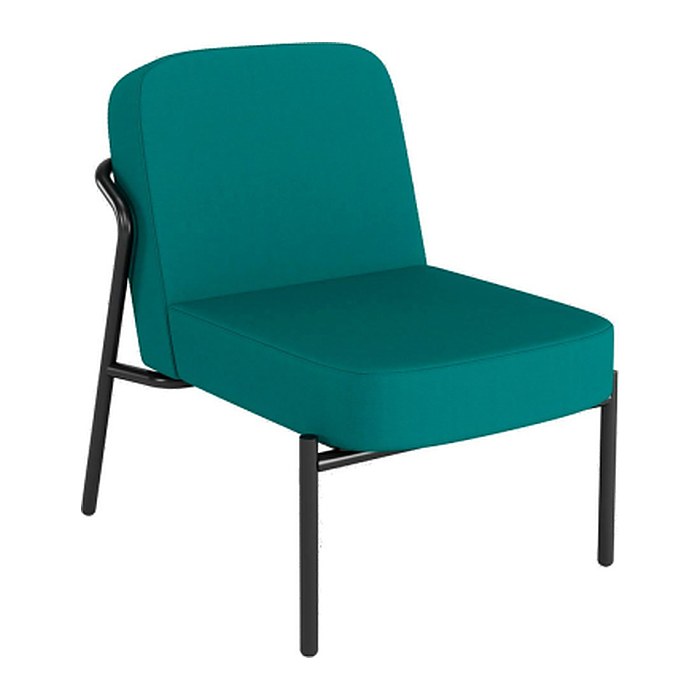 medso powered by PAPERFLOW Sessel MEDSO S Rund blau schwarz Kunststoff 58,0 x 74,3 x 73,6 cm, 1 St.