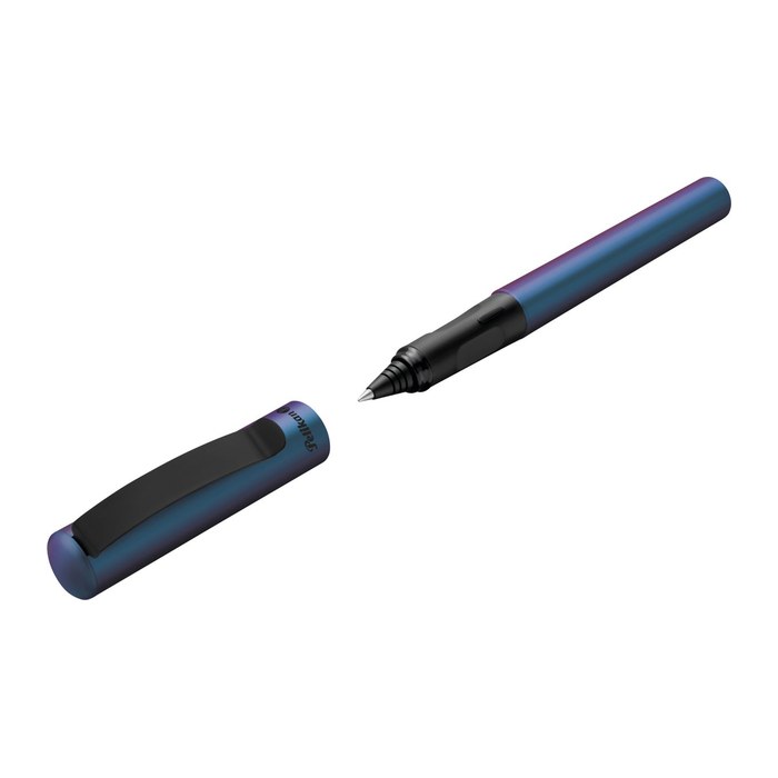 Pelikan Pina Colada Holo Tintenroller Metallic-Blau 0,7 mm, Schreibfarbe: blau, 1 St.