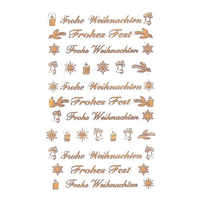 AVERY Zweckform Aufkleber Frohe Weihnachten, gold, 9 Etiketten