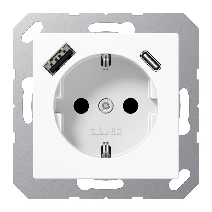 JUNG A 1520-15 CA WW Steckdose mit USB-Anschluss, 1 St.