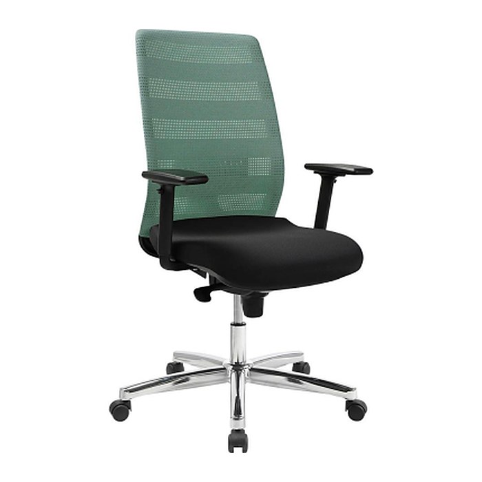 Topstar Bürostuhl AirPoint II, AP39TW2MT0CX5 Kunststoff grün, Gestell chrom
