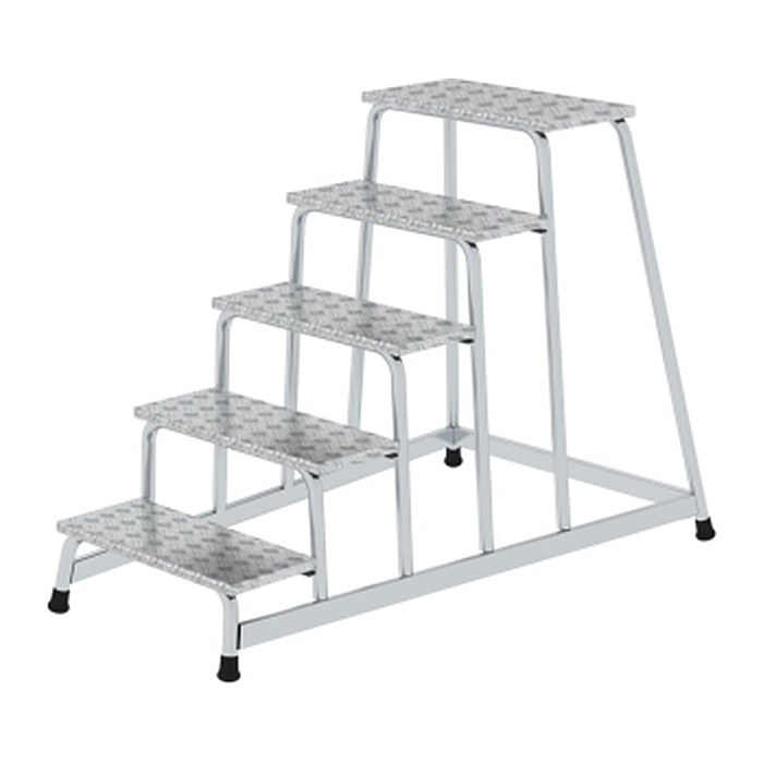 MUNK Montagetritt 50035 silber 5 Stufen, H: 100,0 cm