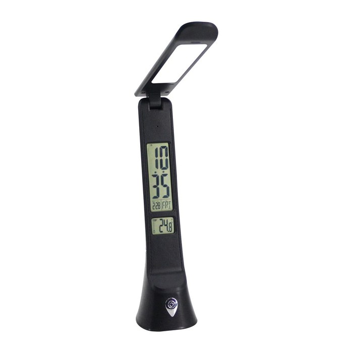 Avide LED Tischleuchte Hugo Schwarz 6W Kalendar