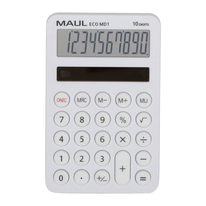 MAUL ECO MD 1 Taschenrechner weiß