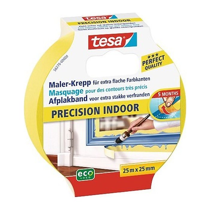 tesa PROFESSIONAL Malerband gelb 25,0 mm x 25,0 m 1 Rolle