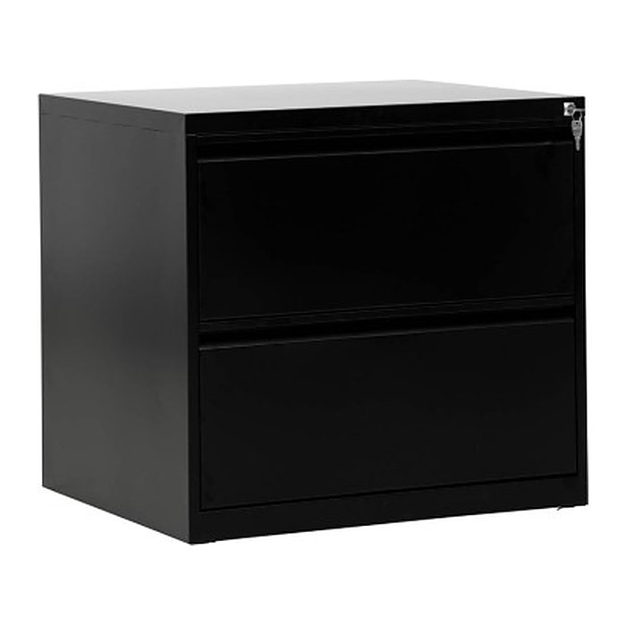 Gürkan Hängeregistraturschrank schwarz 2 Schubladen 76,0 x 62,0 x 70,0 cm, 1 St.