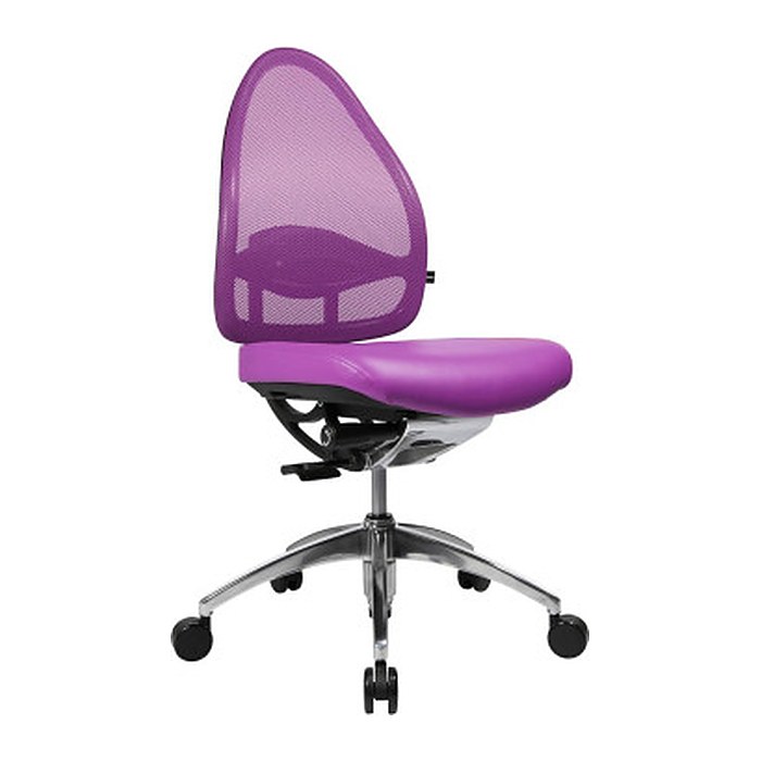 Topstar Bürostuhl Open Base, J4900S07 Stoff lila, Gestell alu