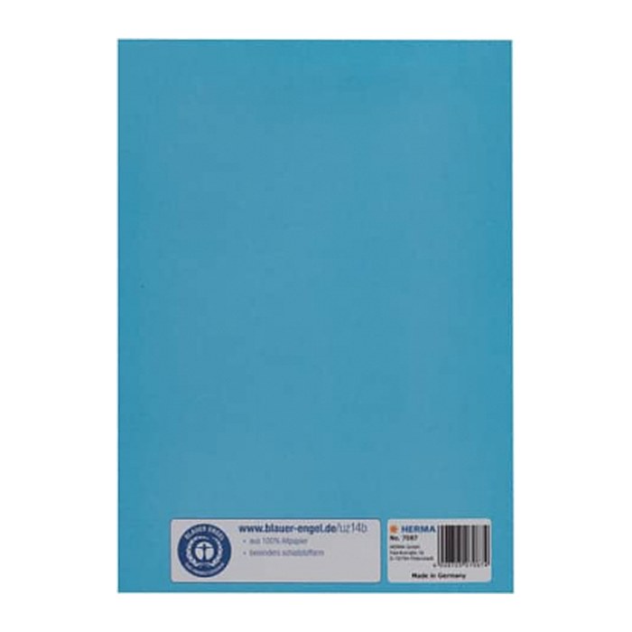 HERMA Heftumschlag glatt hellblau Papier DIN A5, 1 St.