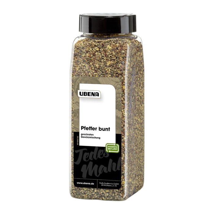 UBENA  Bunter Pfeffer geschroten Gewürz, 500,0 g
