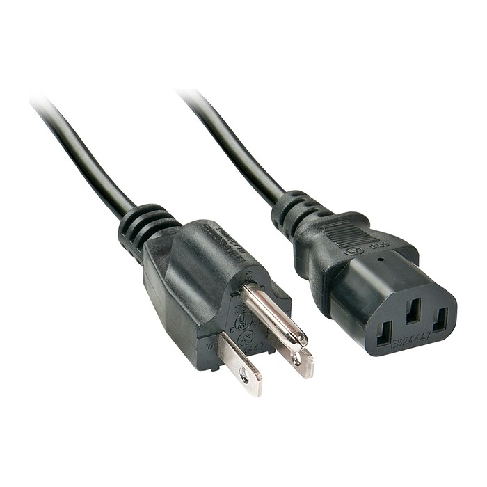 LINDY IEC-Netzkabel US-Netzstecker Kpl 18AWG USA 3 Pin 2m