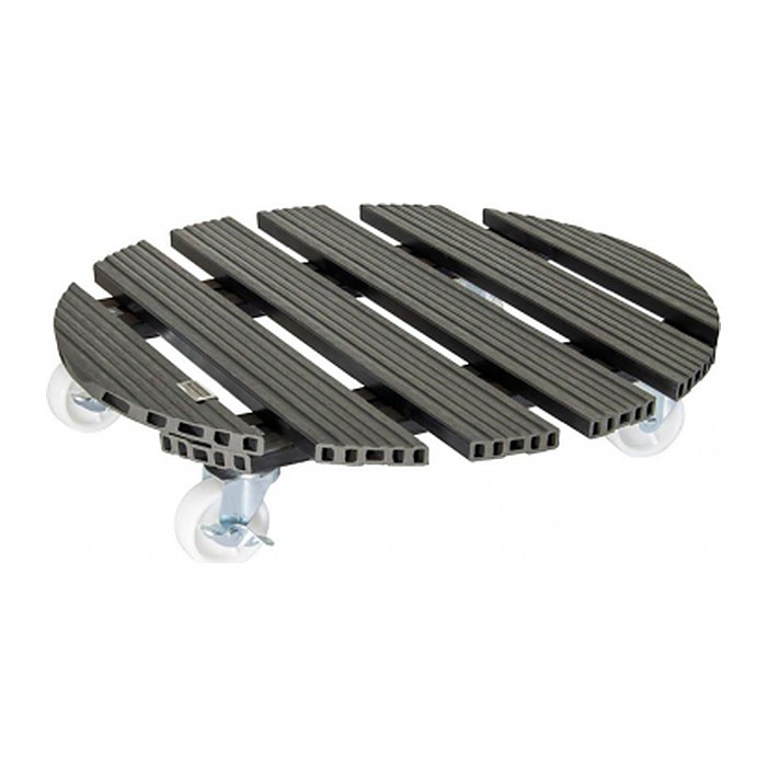 WAGNER® design yourself Pflanzenroller WPC GH 0565 Kunststoff, Ø 50,0 cm anthrazit rund, 1 St.