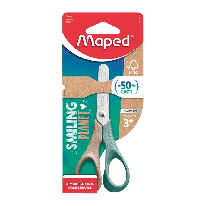 maped Schere Smiling Planet bunt 12,0 cm