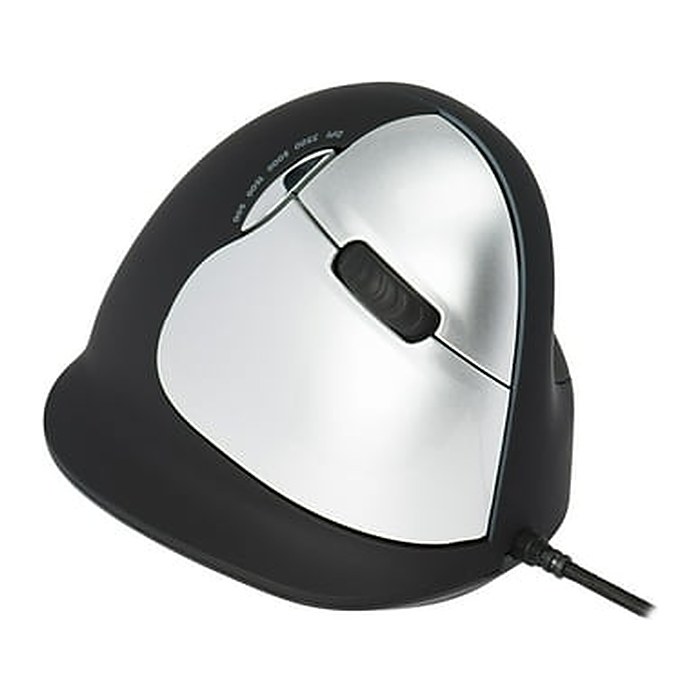 R-Go Maus HE ergonomisch rechts USB groß schw./silb retail