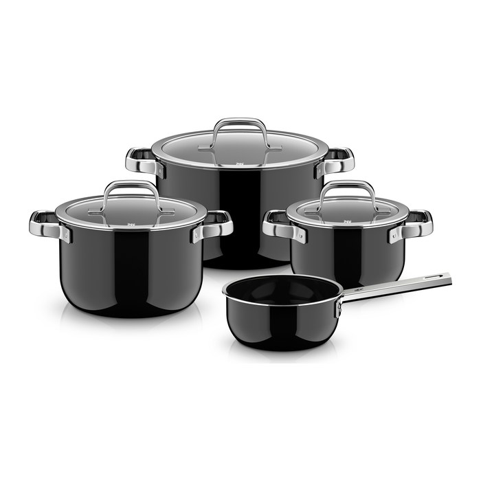 WMF Topf-Set Fusiontec® Mineral Pro schwarz 4-tlg., 4 Set