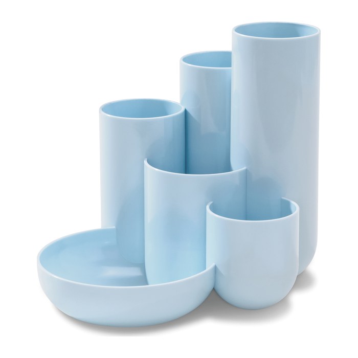 HAN Schreibtisch-Organizer CAMPUS pastellblau Polystyrol 6 Fächer 13,1 x 15,4 x 13,7 cm