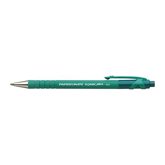 PAPER MATE Kugelschreiber Flexgrip Ultra RT M Grün 12Stk