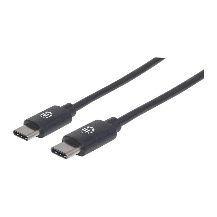MANHATTAN USB C Anschlusskabel USB2.0 C-Stecker/C-Stecker 1m
