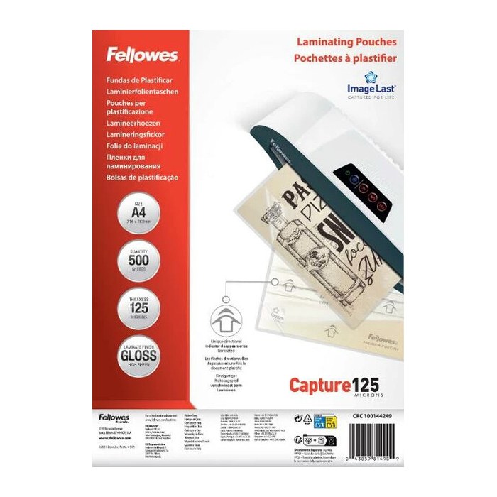 Fellowes Laminierfolie Admire A4 125Mikron 500er Pack