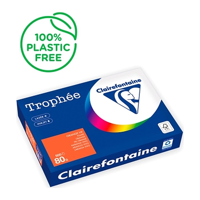 Clairefontaine Kopierpapier Trophée orange DIN A4 80 g/qm 500 Blatt