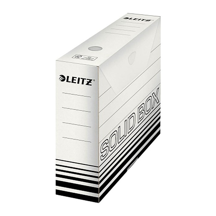 LEITZ Archivbox Solid weiß 8,0 x 33,0 x 25,7 cm, 10 St.
