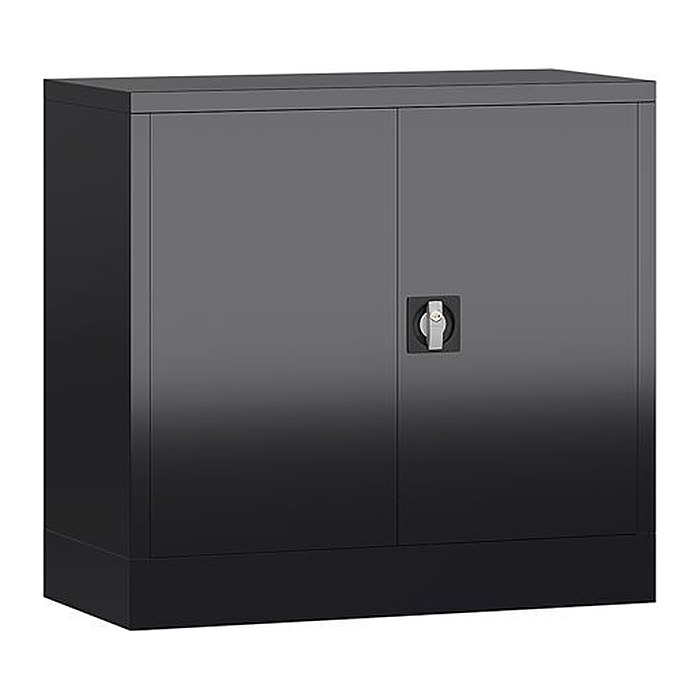 ClassiX Stahlschrank X-530309 tiefschwarz 1 Fachboden 80,0 x 38,0 x 75,0 cm, aufgebaut, 1 St.