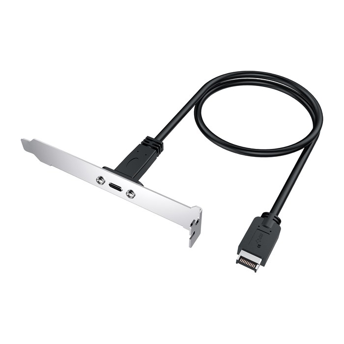 GRAUGEAR Verlängerungskabel mit PCI Blende,Type-E auf Type-C retail