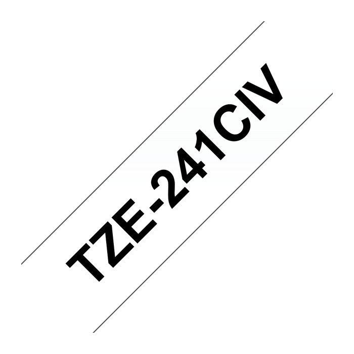 brother Schriftbänder TZe-241 TZE241CIV, 18 mm, schwarz auf weiß, 20 St.