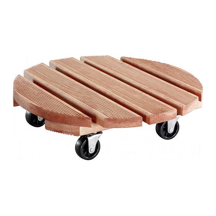 WAGNER® design yourself Pflanzenroller TOSCANA GH 0163 Holz, Ø 38,0 cm hellbraun rund, 1 St.