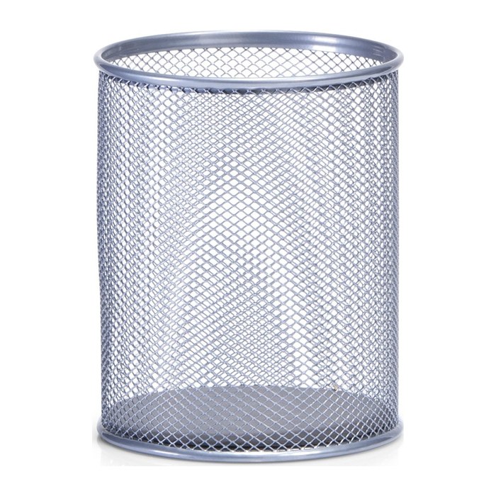 Zeller Stiftehalter Meshline alufarben Metall, lackiert 11,0 x 11,0 x 13,6 cm