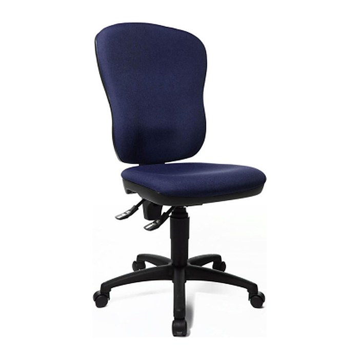 Topstar Bürostuhl Point 80, 8180 G28 Stoff blau, Gestell schwarz