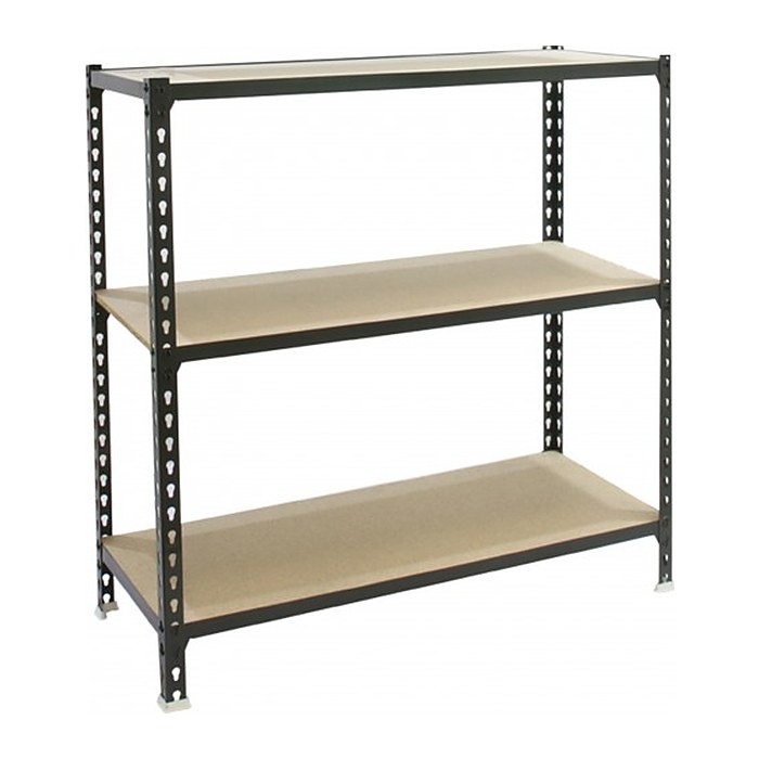 Simonrack Schwerlastregal MADERCLICK 3/300 8425437098970 anthrazit, holz 90,0 x 30,0 x 100,0 cm