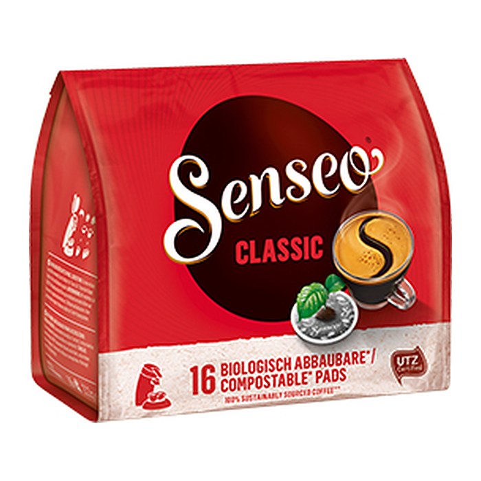Senseo CLASSIC Kaffeepads, Arabica- und Robustabohnen 16 St.