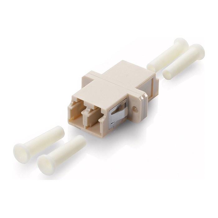 Equip LWL-Koppler LC->LC Multimode OM3 12Stk beige